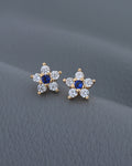 Silver - Toned Butterfly Shaped Studs Earrings - Wahe Jewels - Swadesiicart