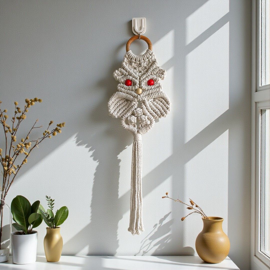 Sun Mun Decors Premium Macrame Owl | Grocsy