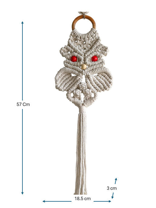 Sun Mun Decors Premium Macrame Owl | Grocsy