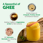 Auric A2 Bilona Desi Cow Ghee - Pure Brijwasi Ghee - Bilona Curd Churned | Grocsy