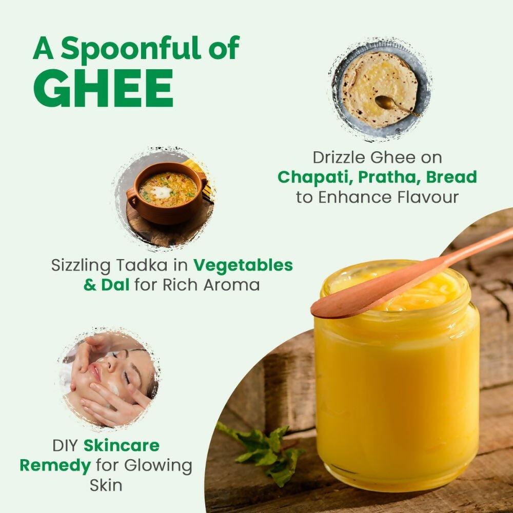 Auric A2 Bilona Desi Cow Ghee - Pure Brijwasi Ghee - Bilona Curd Churned | Grocsy