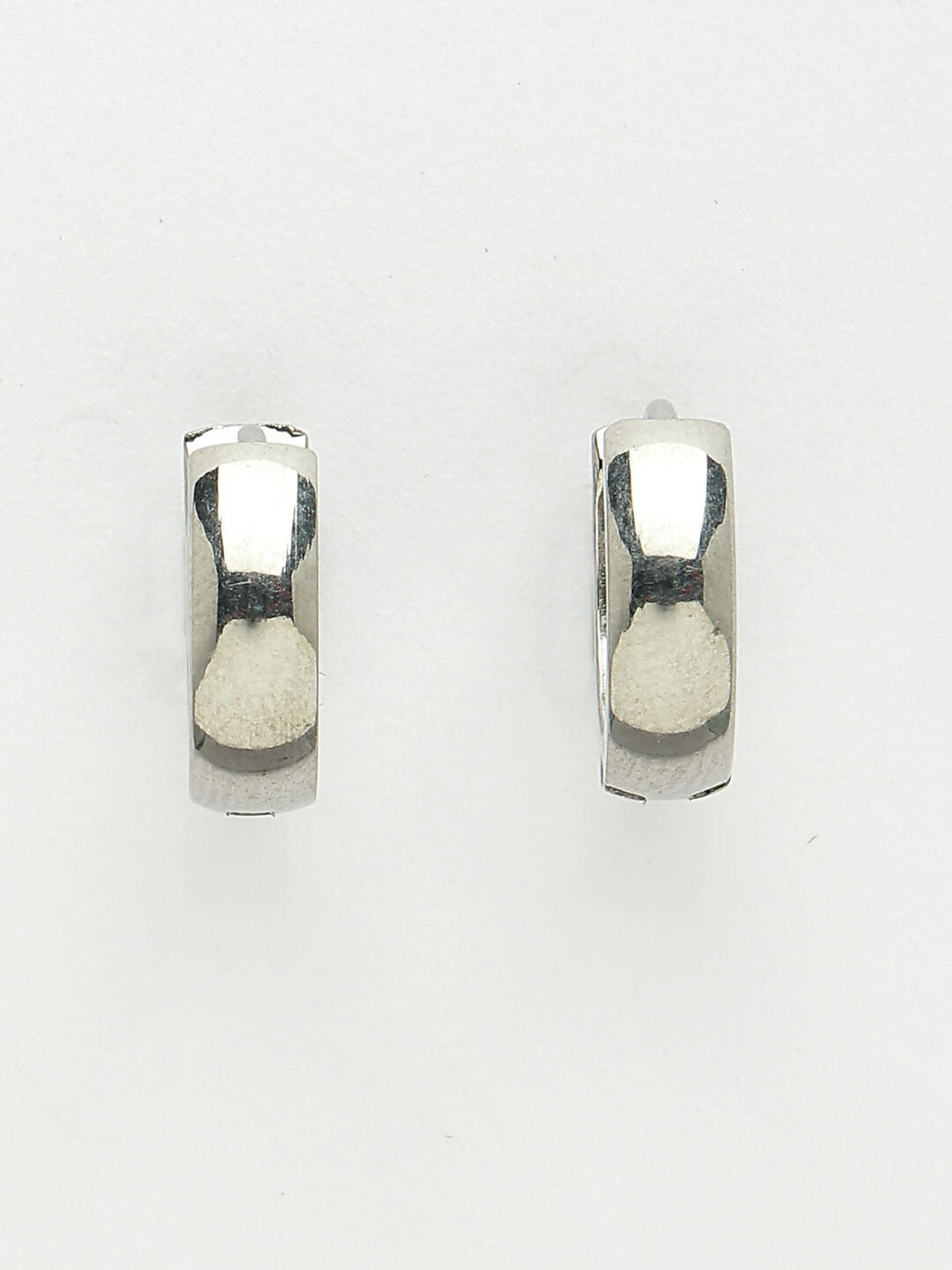 NVR Men's Set of 3 Multicolor Rhodium-Plated Stainless Steel Hoop Earrings | Grocsy