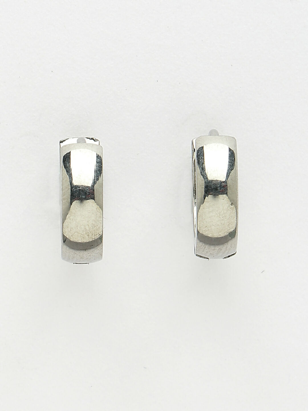 NVR Men's Set of 3 Multicolor Rhodium-Plated Stainless Steel Hoop Earrings | Grocsy