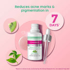 Charmis Anti Acne 2% Salicylic Acid Face Serum with Green Tea & Kiwi Extracts for Clear & Glowing Skin | Grocsy