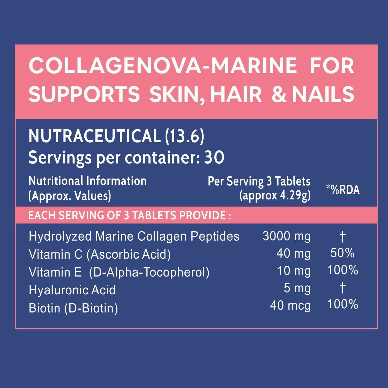 Carbamide Forte Hydrolyzed Marine Collagen Tablets | Grocsy