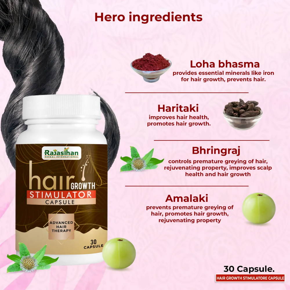 Rajasthan Herbals Onion Hair Oil & Hair Growth Stimulator Capsule Combo | Grocsy