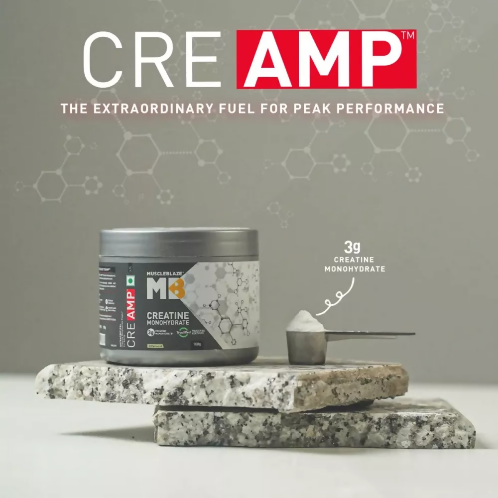 MuscleBlaze Creatine Monohydrate Creamp Unflavored | Grocsy