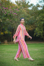 Women's Casual Fashionable Multi Mull Cotton co-ord set - Anya | Grocsy