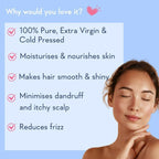 Wishcare Cold Pressed Extra-Virgin Coconut Oil & Castor Oil Combo | Grocsy