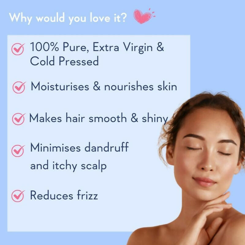 Wishcare Cold Pressed Extra-Virgin Coconut Oil & Castor Oil Combo | Grocsy