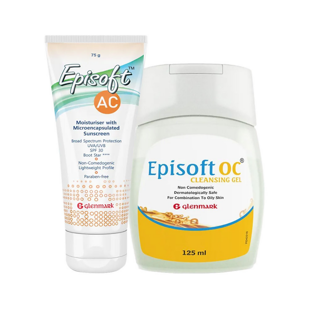 Episoft AC Moisturiser SPF 30 + OC Cleansing Gel Combo | Grocsy