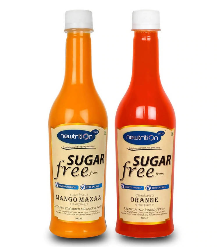 Newtrition Plus Sugar Free Mango & Orange Syrup | Grocsy