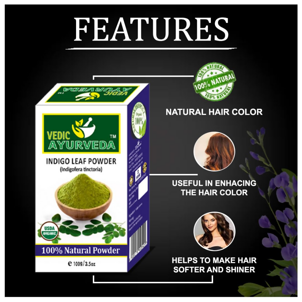 VedicAyurveda Indigo Leaf Powder | Grocsy