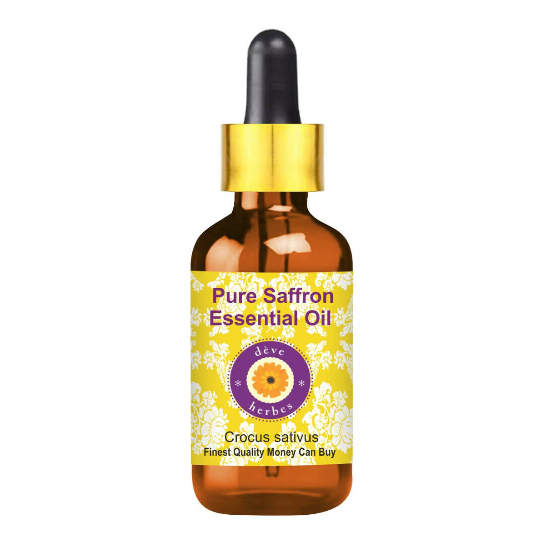 Deve Herbes Pure Saffron Essential Oil | Grocsy