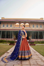 Ready to Wear Lehenga Choli for Women by Infinity Export - Orange | Grocsy