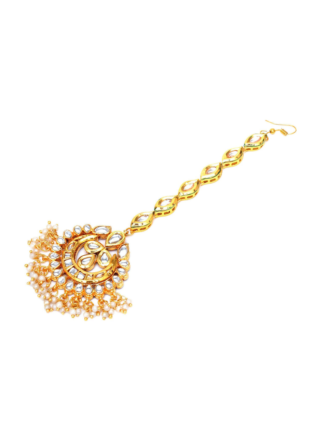 Kundan Maang Tikka (Gold) - Ruby Raang | Grocsy