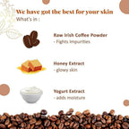NutriGlow NATURAL'S Coffee Face Cleanser with Yogurt & Honey for Blackhead Removal Face Wash | Grocsy