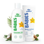 Tiny Mighty Baby Body Lotion And Massage Oil Combo | Grocsy