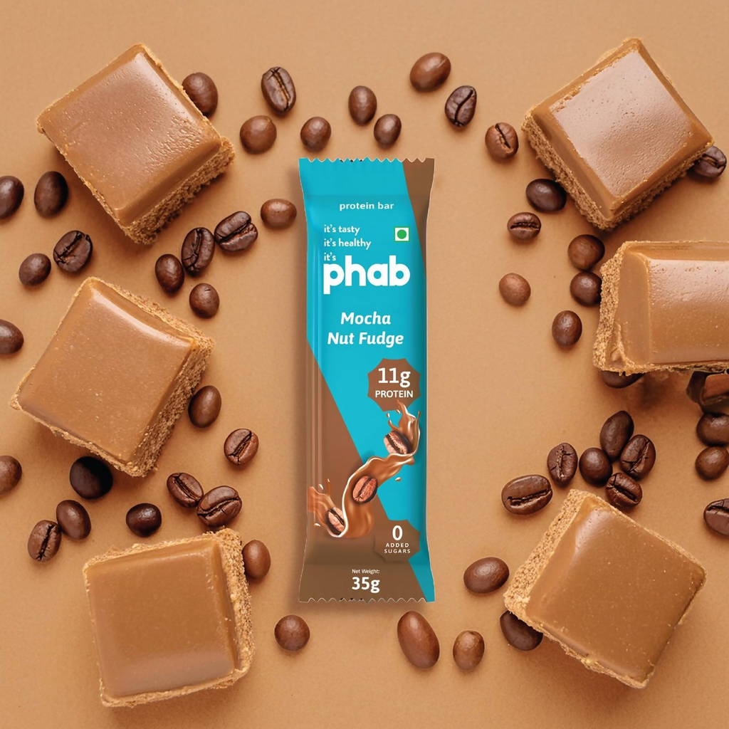 Phab Protein Bars With Protein Mocha Nut Fudge | Grocsy