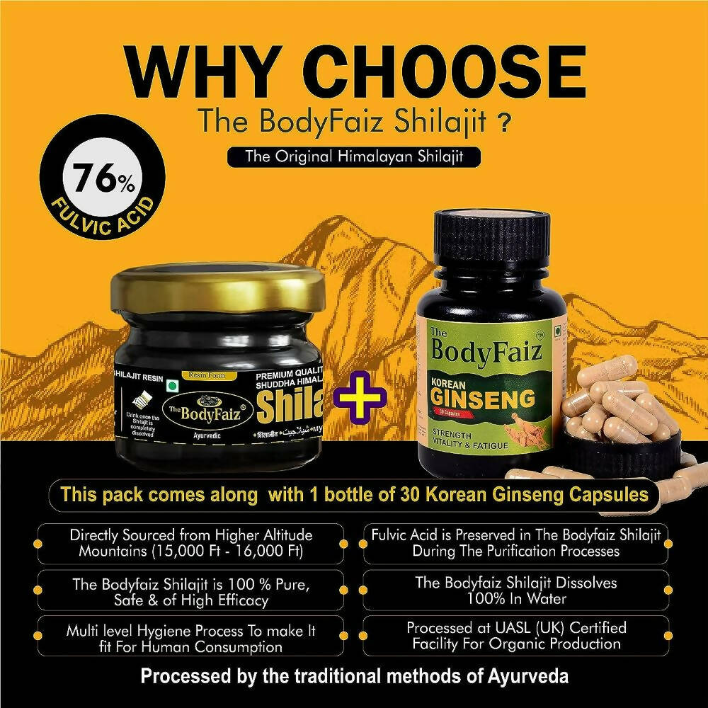 The BodyFaiz Shuddha Himalayan Sj Resin | Grocsy