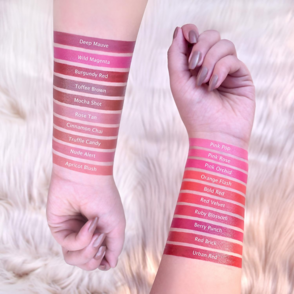 Iba Long Stay Matte Lipstick - M03 Toffee Brown | Grocsy