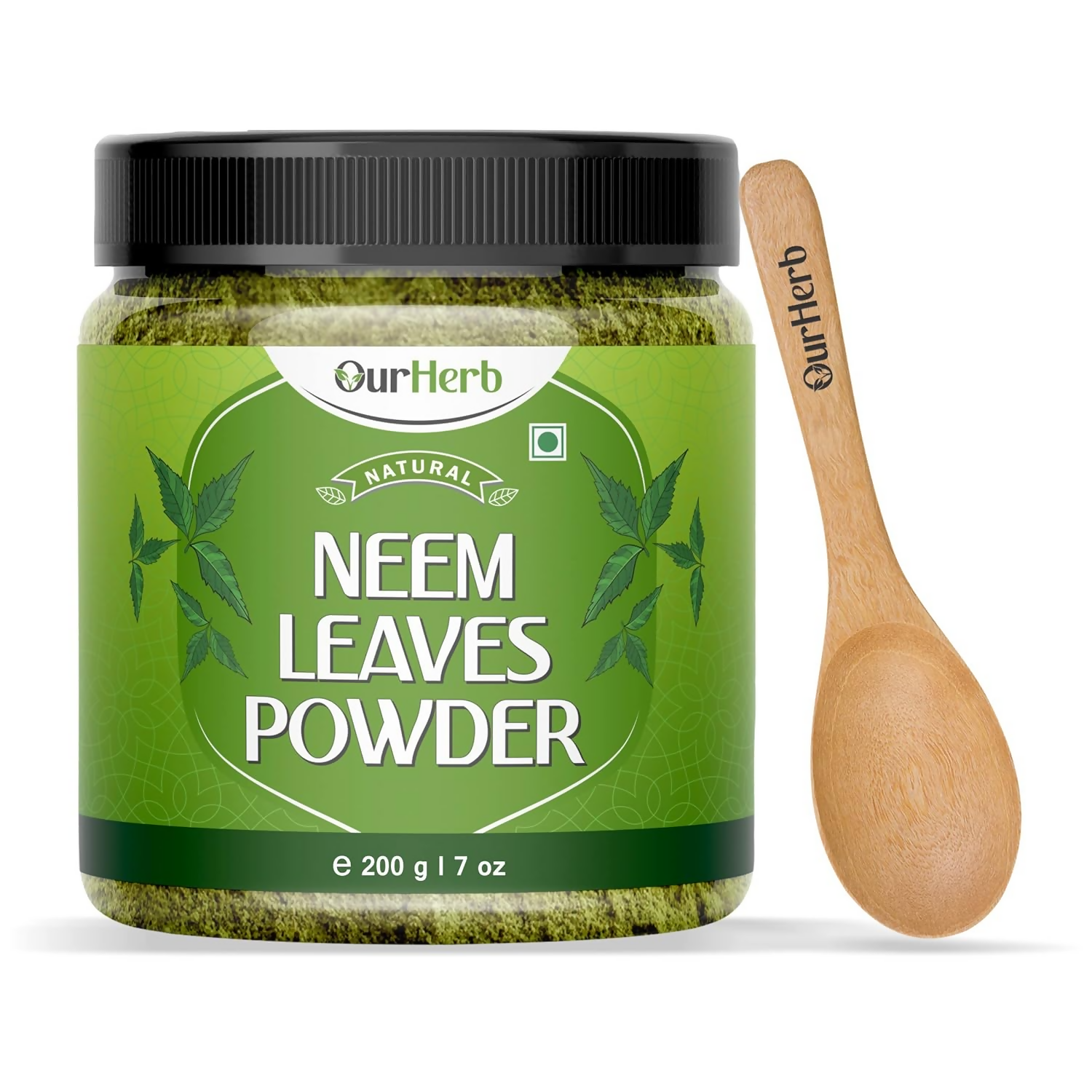 OurHerb Pure Neem Leaves Powder For Face Pack & Hair Care | Grocsy