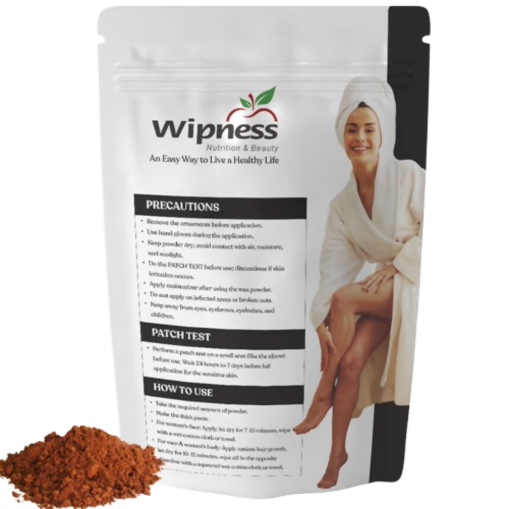 Wipness Natural Chocolate Facial Hair Removal Powder | Grocsy