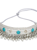 Joban Fashion Women White Beads Style Silver Tone Necklace | Grocsy
