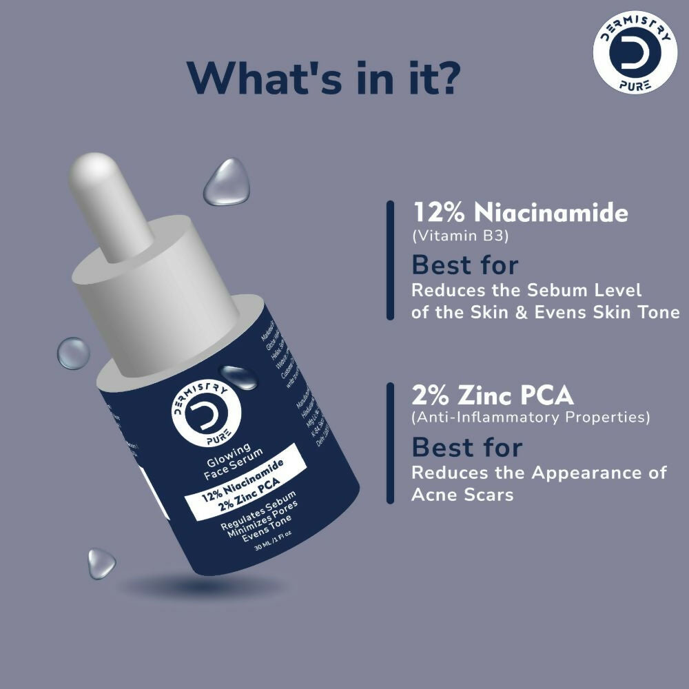 Dermistry Pure 12% Niacinamide 2% Zinc Serum | Grocsy