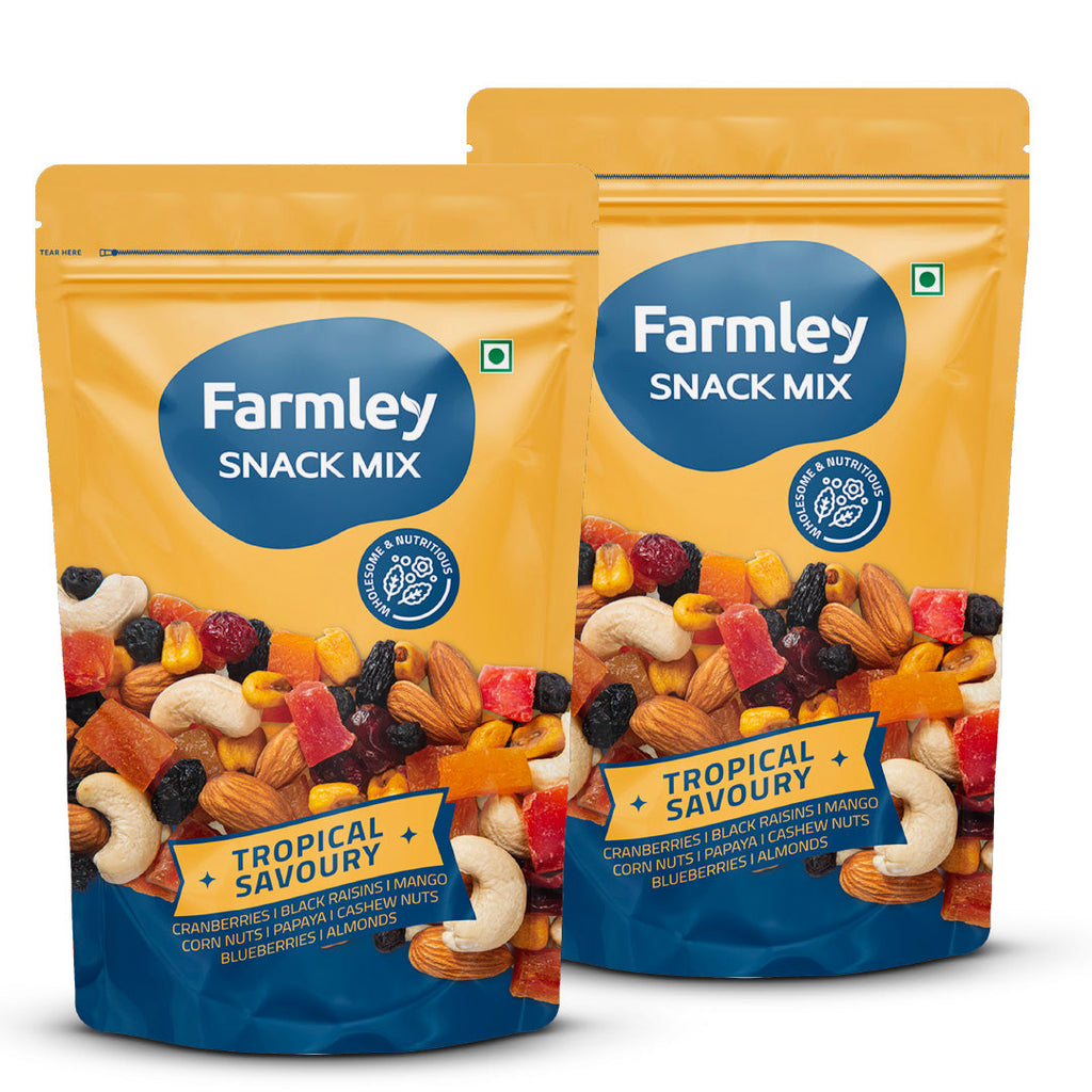 Farmley Tropical Savoury Snack Mix | Grocsy