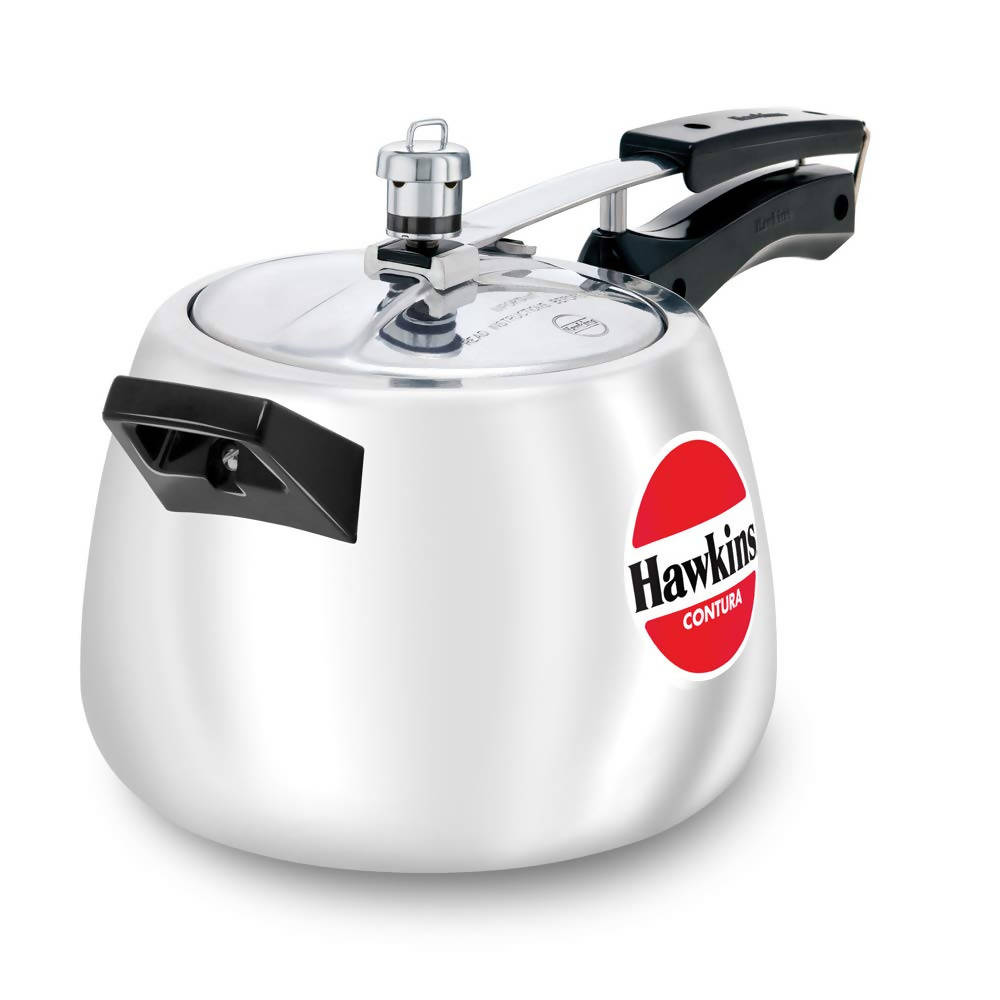 Hawkins Contura Pressure Cooker 4 Litre - Silver (HC40) | Grocsy