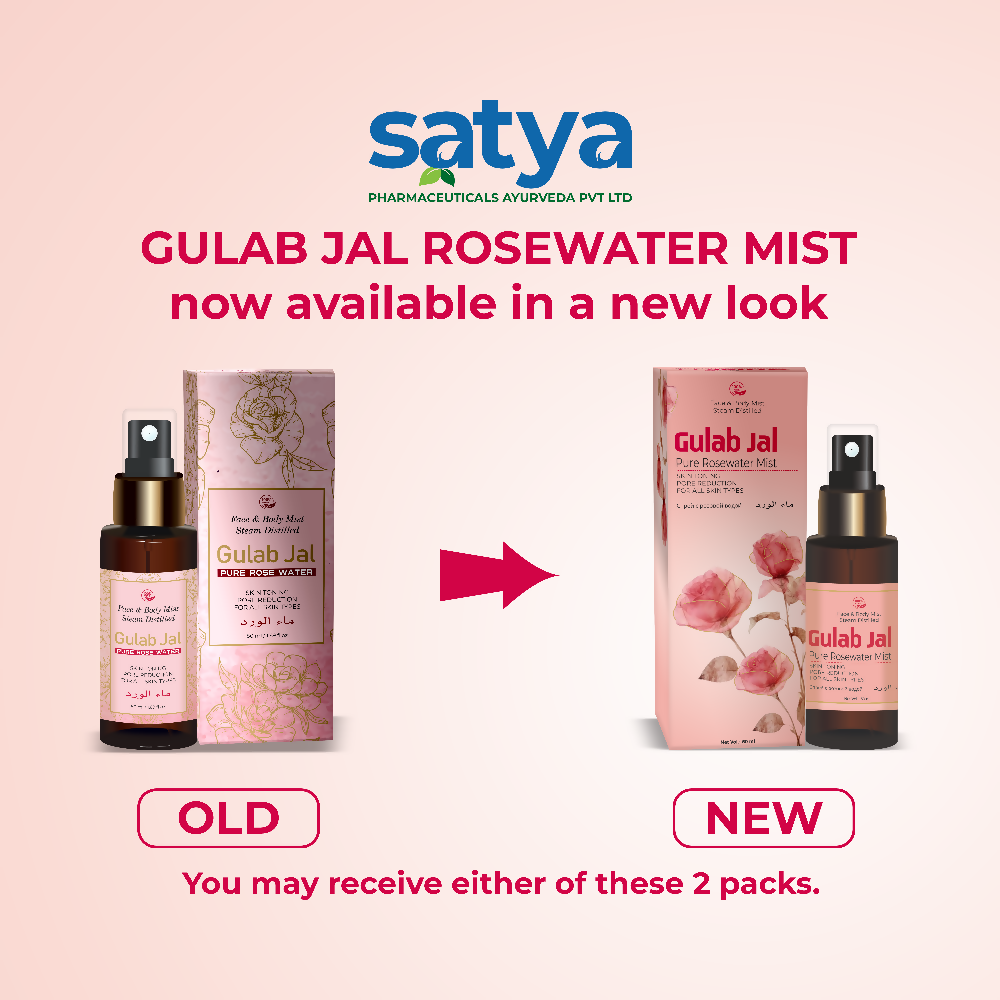 Satya Pharmaceuticals Ayurveda Gulab Jal Rose Water Mist | Grocsy