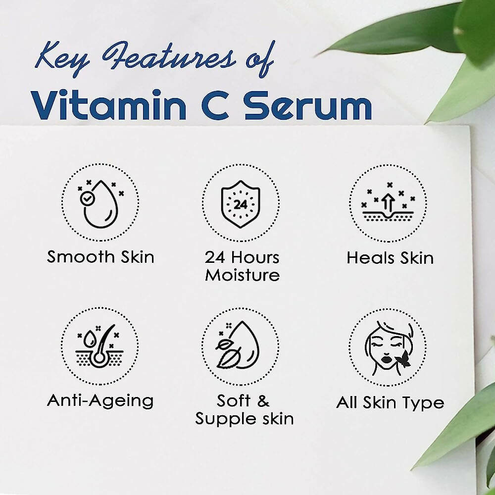 NutriGlow Advanced Organics Vitamin C Serum For Face | Grocsy