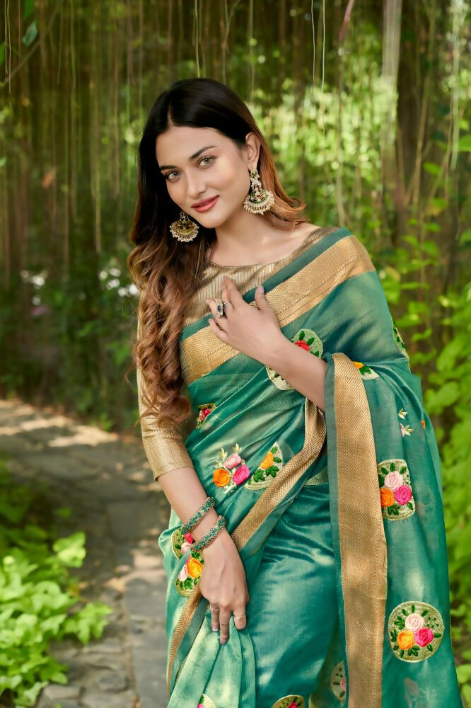 Vamsee Nikita Rama Cotton  Saree | Grocsy