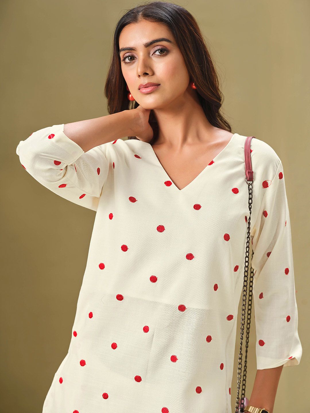 Sangria Embroidered Pure Cotton Kurta Sets | Grocsy