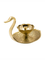 Spillbox Gold-Toned Brass Duck Nanda Deep Pooja Essential | Grocsy