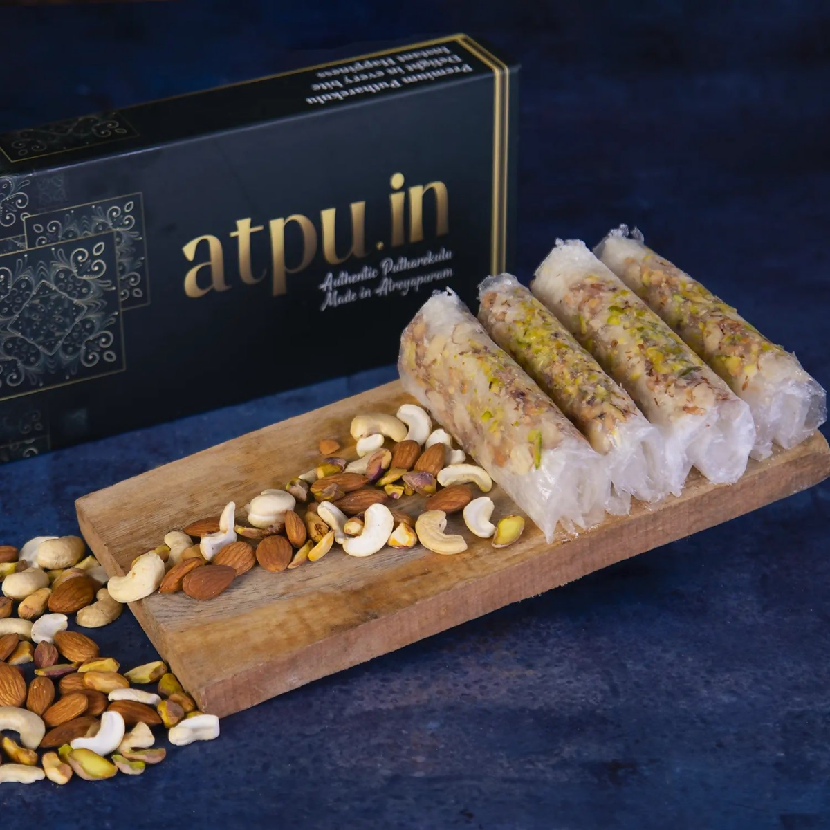 ATPU’s Traditional Dry Fruits Putharekulu with Sugar | Grocsy