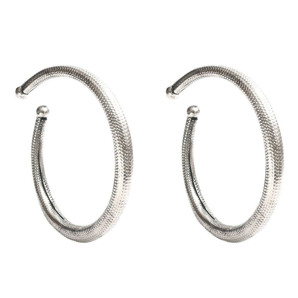 Mominos Fashion Kamal Johar Oxidised Silver Anklets | Grocsy
