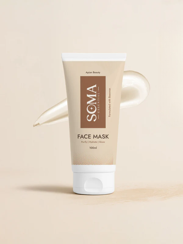 Soma Essential Apian Dtan Glow Mask, 2% Licorice And Beeswax | Grocsy