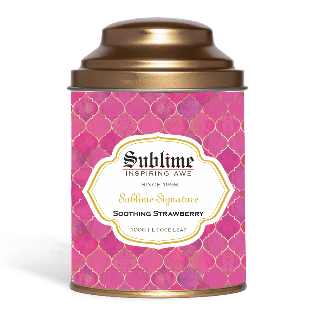Sublime Inspiring Awe Soothing Strawberry Tea | Grocsy