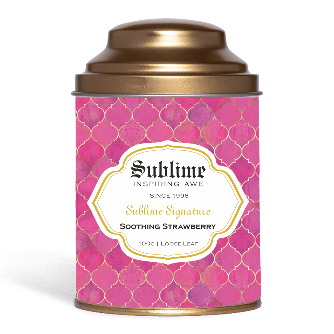 Sublime Inspiring Awe Soothing Strawberry Tea | Grocsy