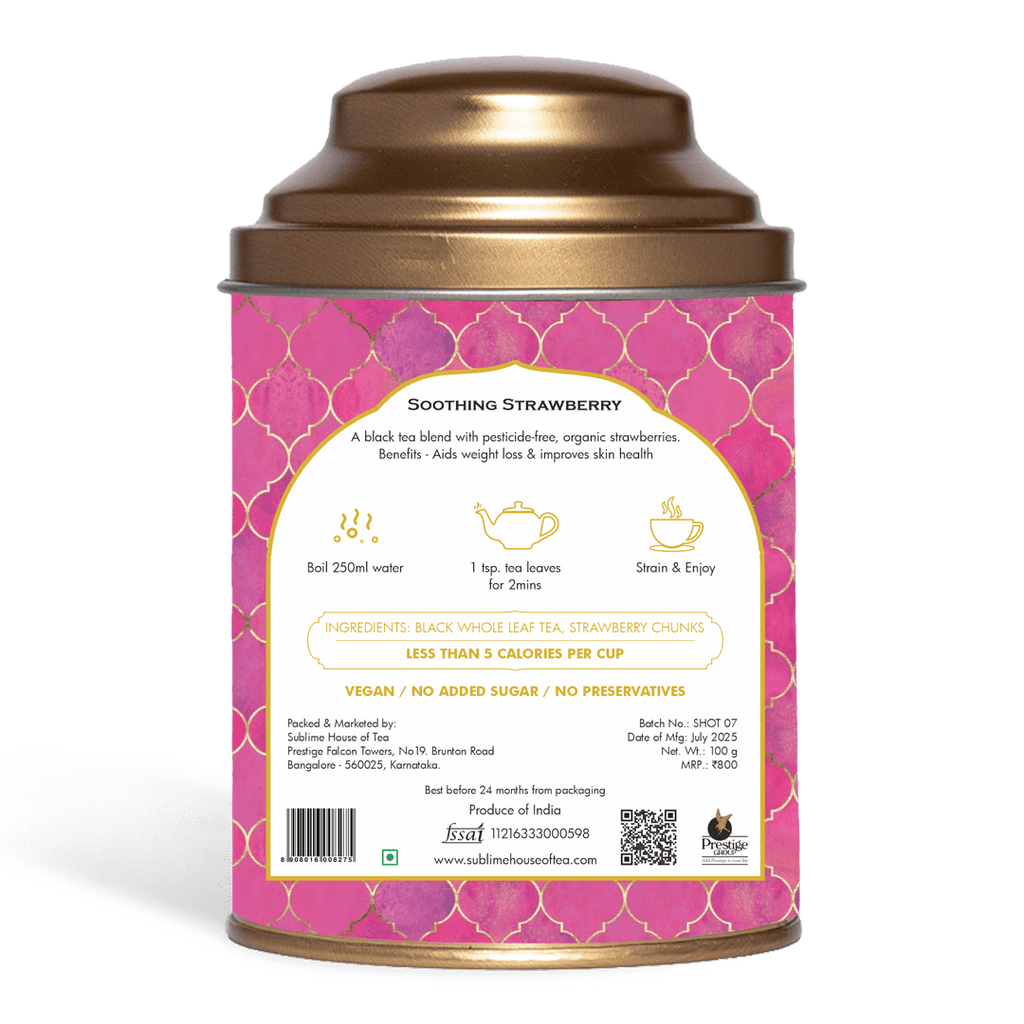 Sublime Inspiring Awe Soothing Strawberry Tea | Grocsy