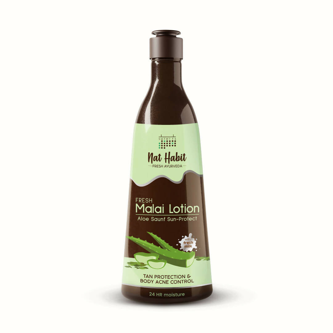 Nat Habit Fresh Aloe Saunf Sun Protect Malai Lotion | Grocsy