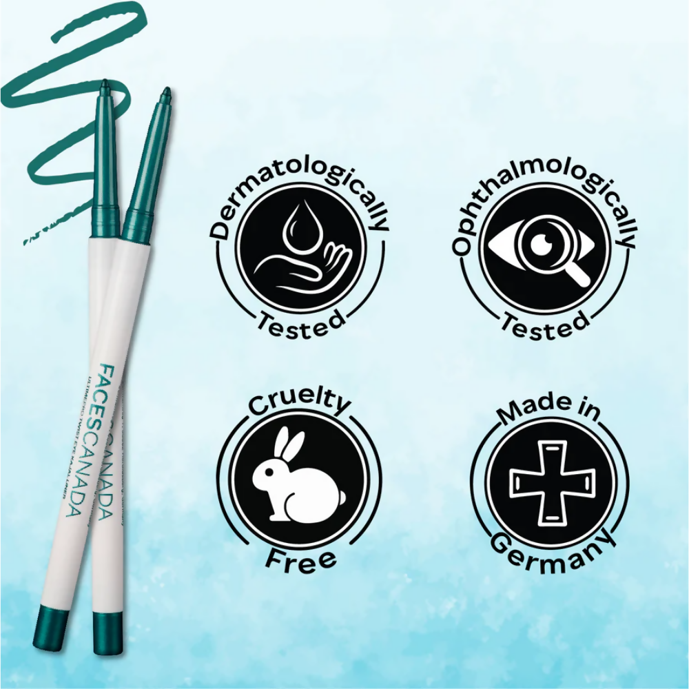 Faces Canada Ultime Pro Twist Eye Kajal Liner - Green 06 | Grocsy