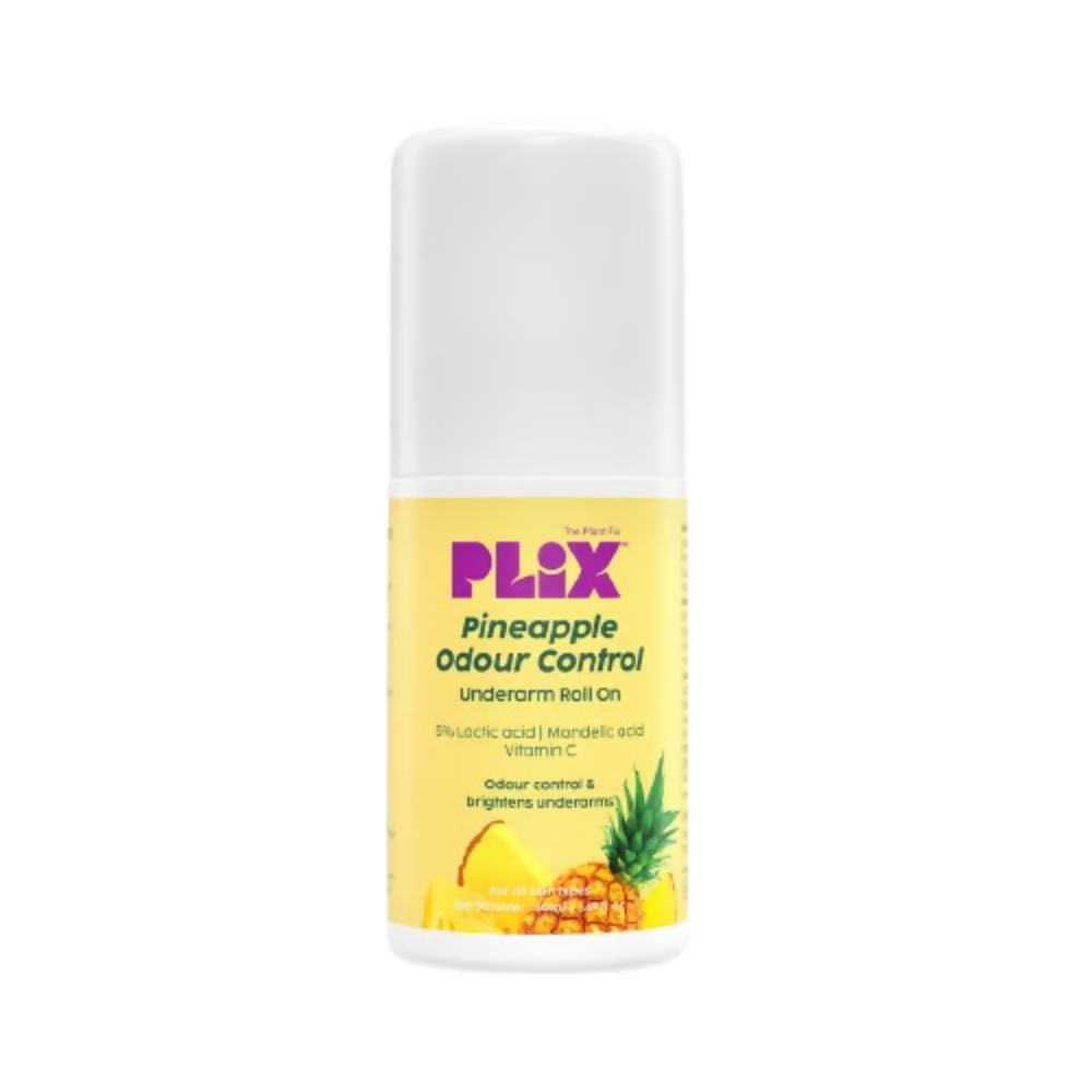 PLIX The Plant Fix Pineapple Odour Control Underarm Roll-On | Grocsy