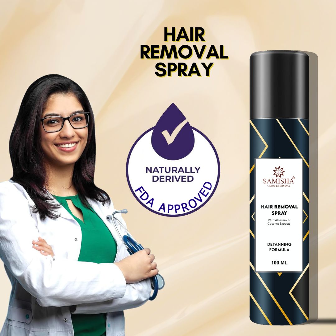 Samisha Hair Removal Spray For Men & Women | Grocsy