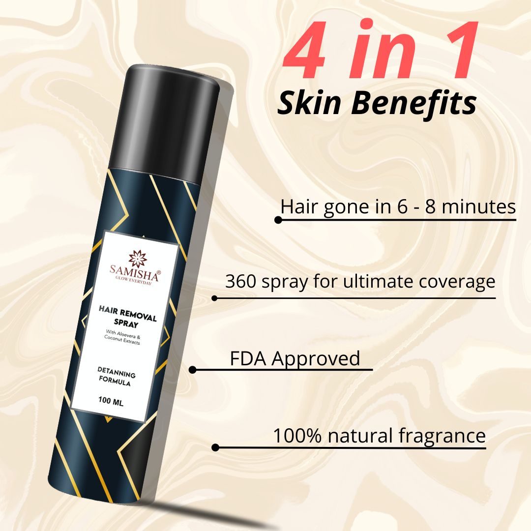 Samisha Hair Removal Spray For Men & Women | Grocsy