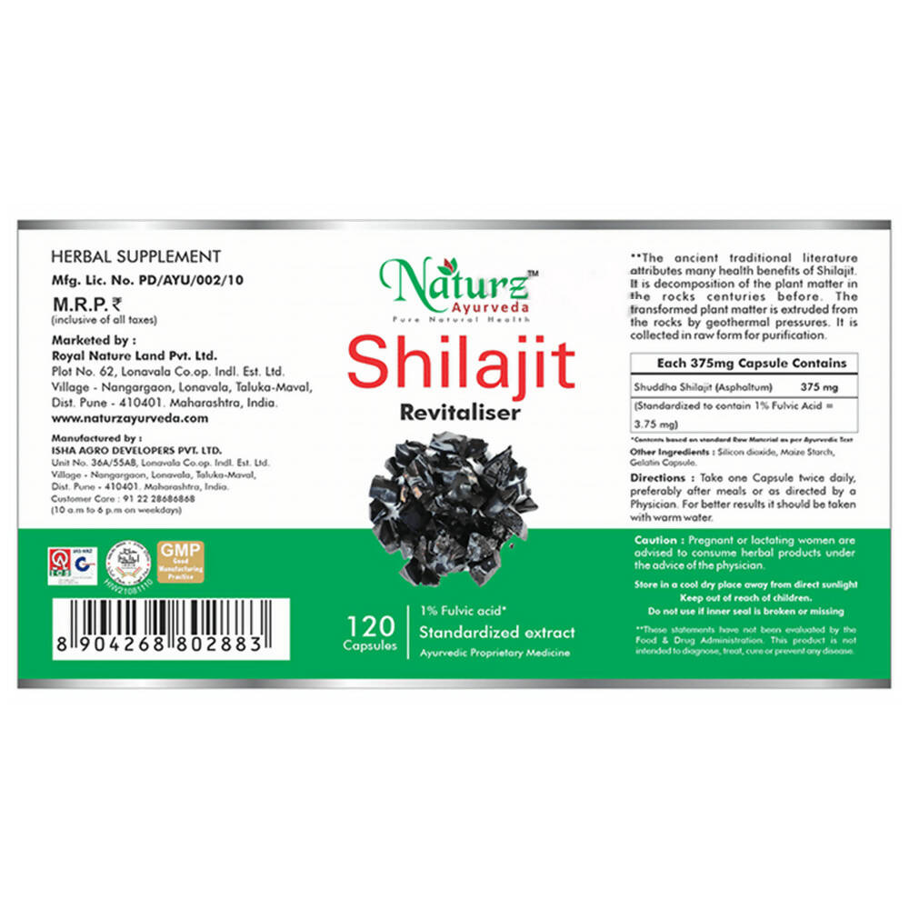 Naturz Ayurveda SJ Capsules | Grocsy