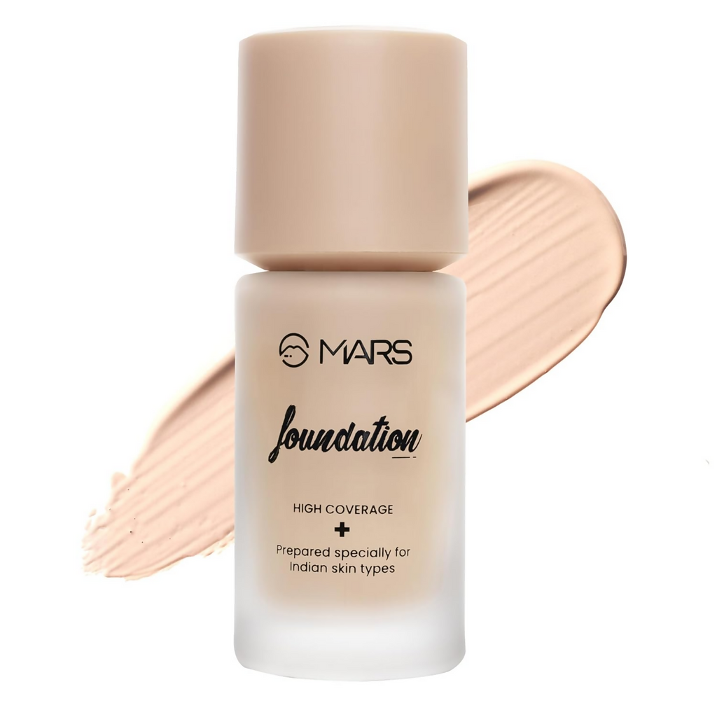 MARS Cosmetics High Coverage Liquid Matte Foundation - Shade 01 | Grocsy