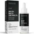 Dermatouch AHA 10%, BHA 2%, Lime Pearl 2% Exfoliating Face Serum | Grocsy